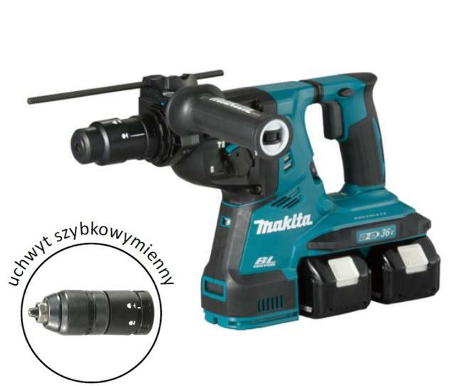 Makita hamer sds+ 18vx2 dhr281pt2j 2,9j 2x5,0ah bl + houder 13mm