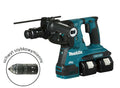 Makita hamer sds+ 18vx2 dhr283t2ju 2,9j 2x5,0ah bl + houder 13mm + module aws