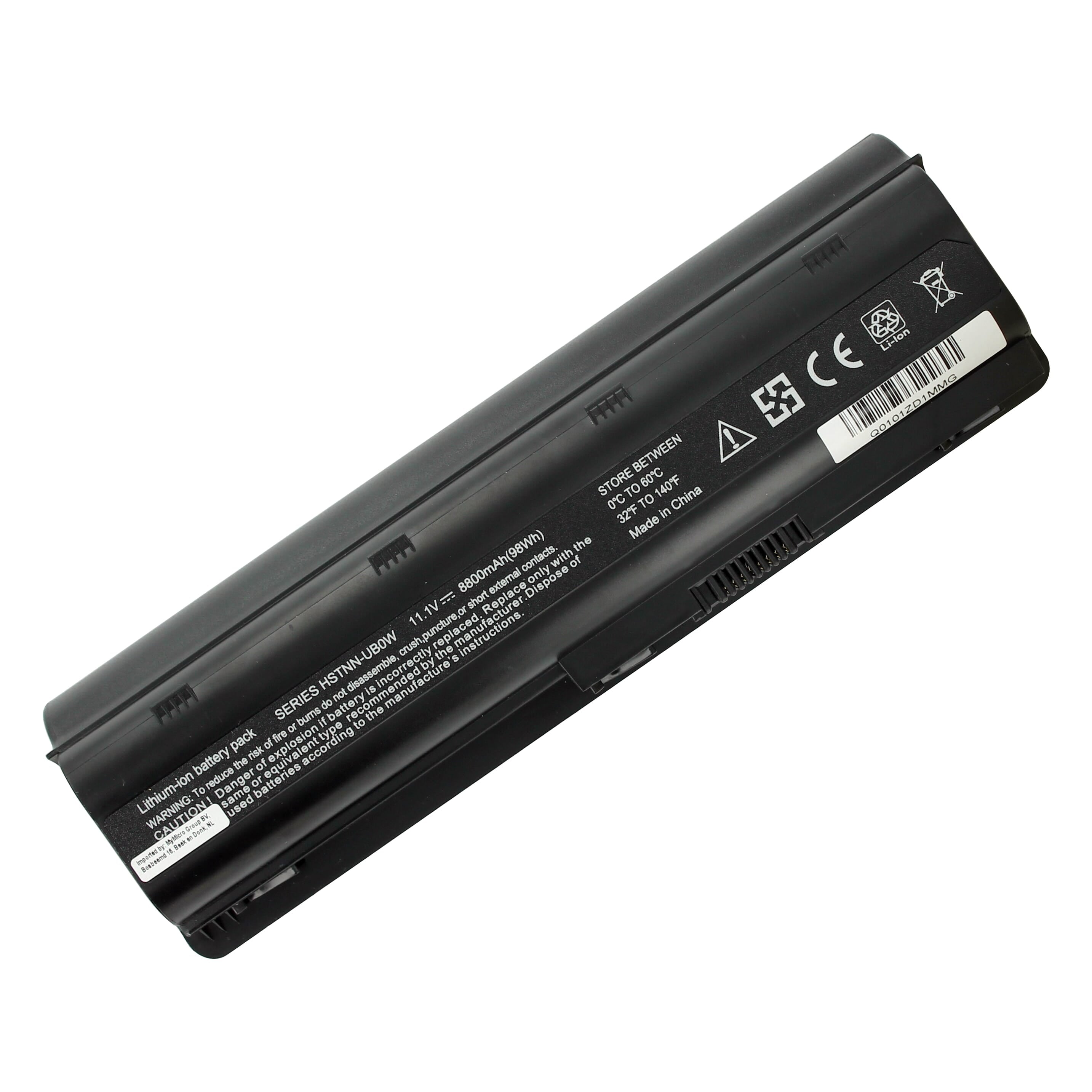 Laptop accu extended 8800mah 12-cell
