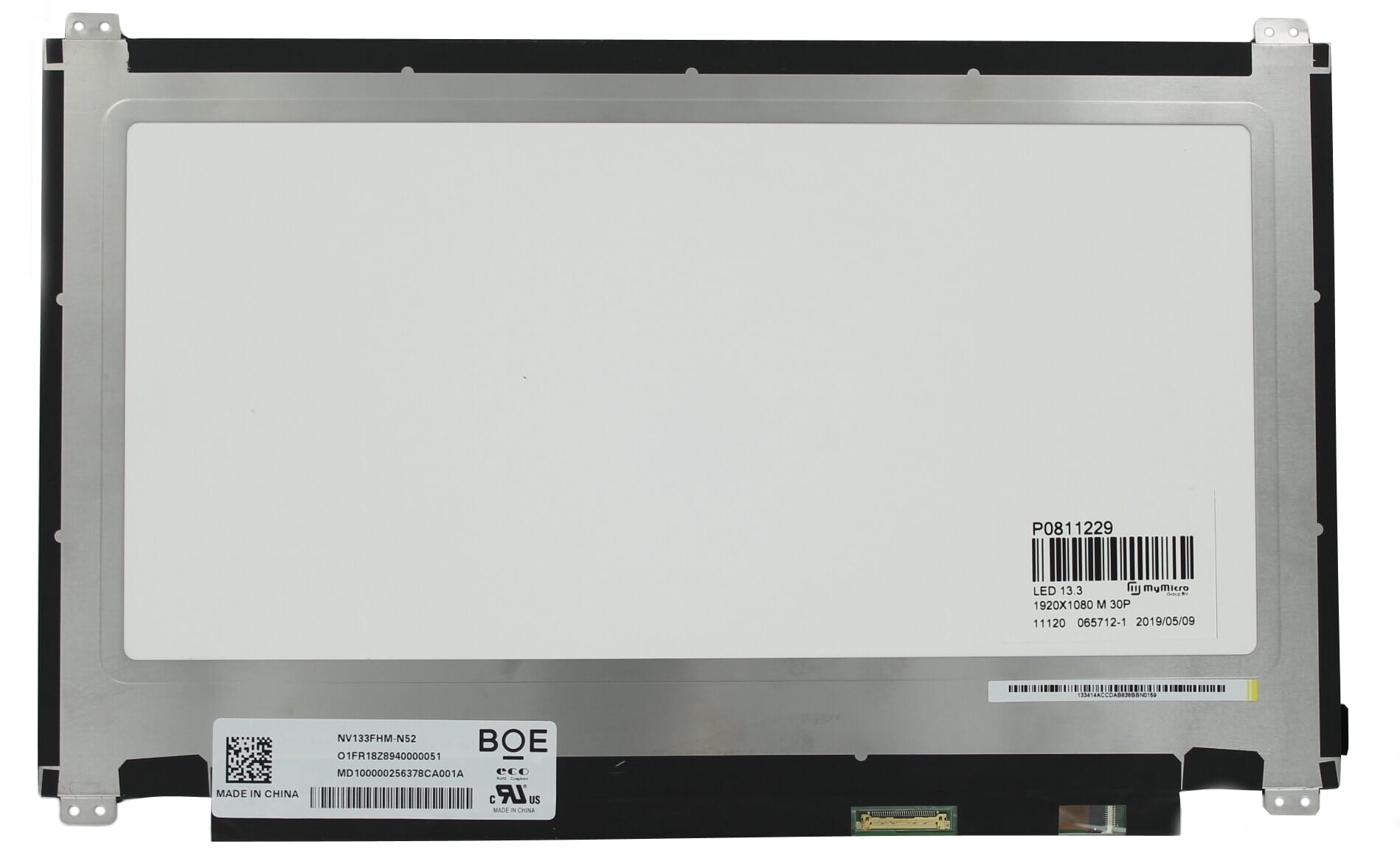 OEM 13,3 Zoll LCD-Bildschirm 1920x1080 MAT 30Pin EDP, IPS