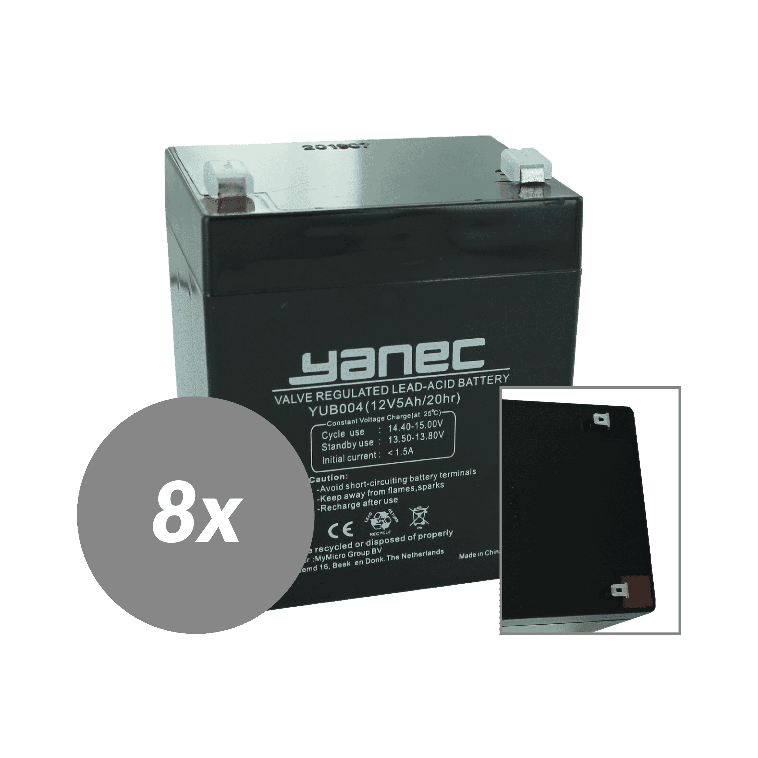 Yanec ups batterij vervangingsset rbc121 (excl. kabels)