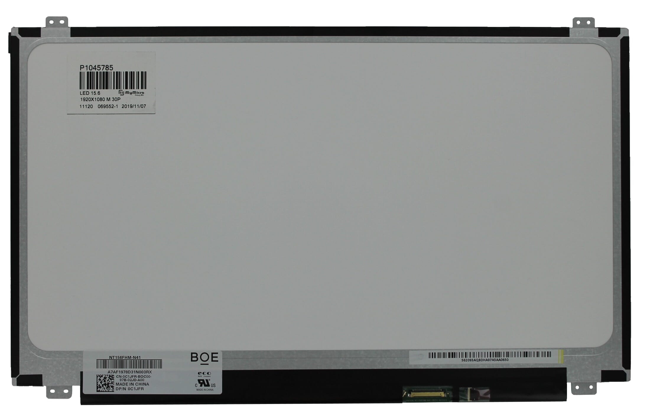 OEM 15,6-Zoll-LCD-Bildschirm 1920x1080 MAT 30pin EDP