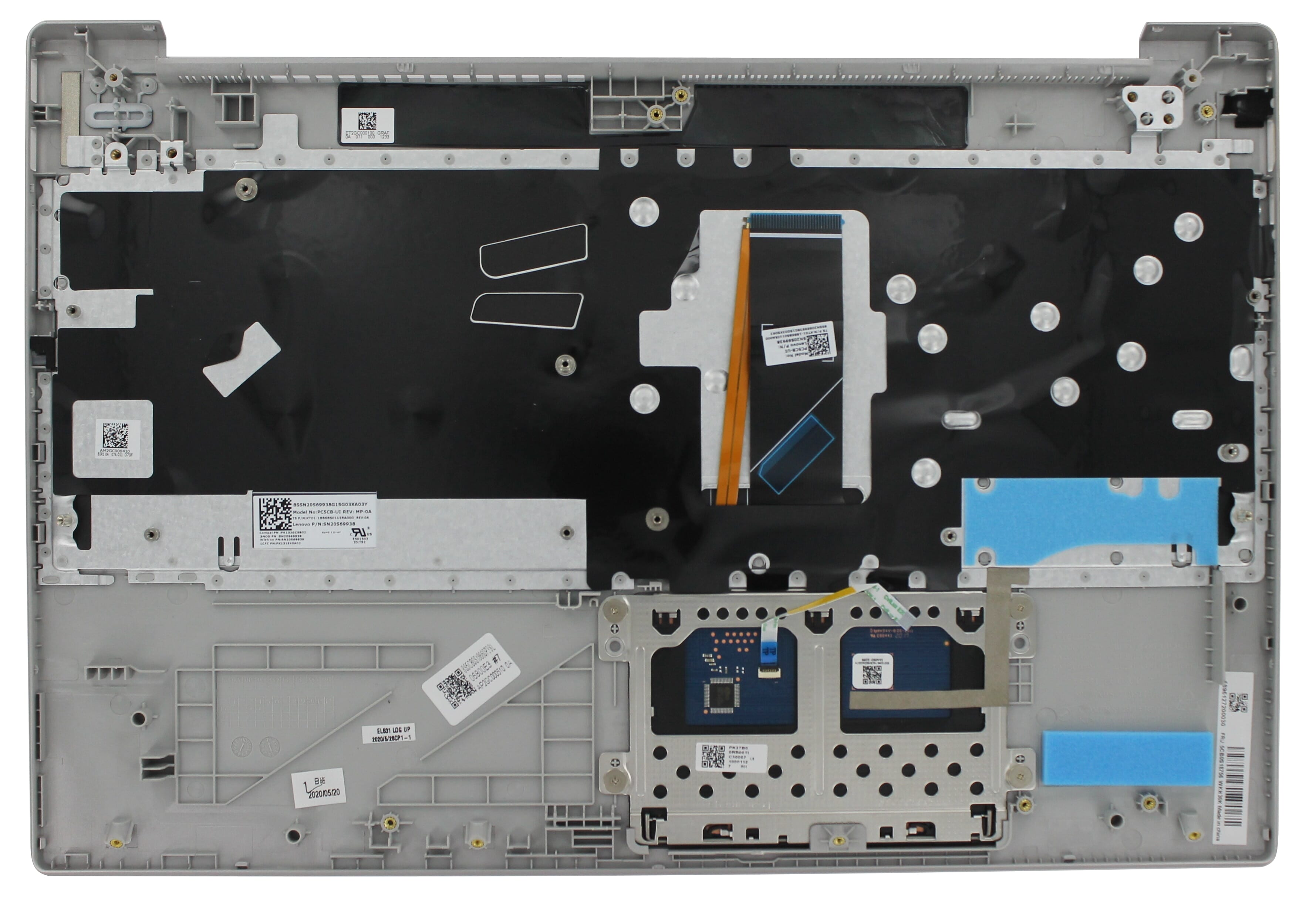 Lenovo Laptop-Tastatur QWERTY US + Deckel, hintergrundbeleuchtet