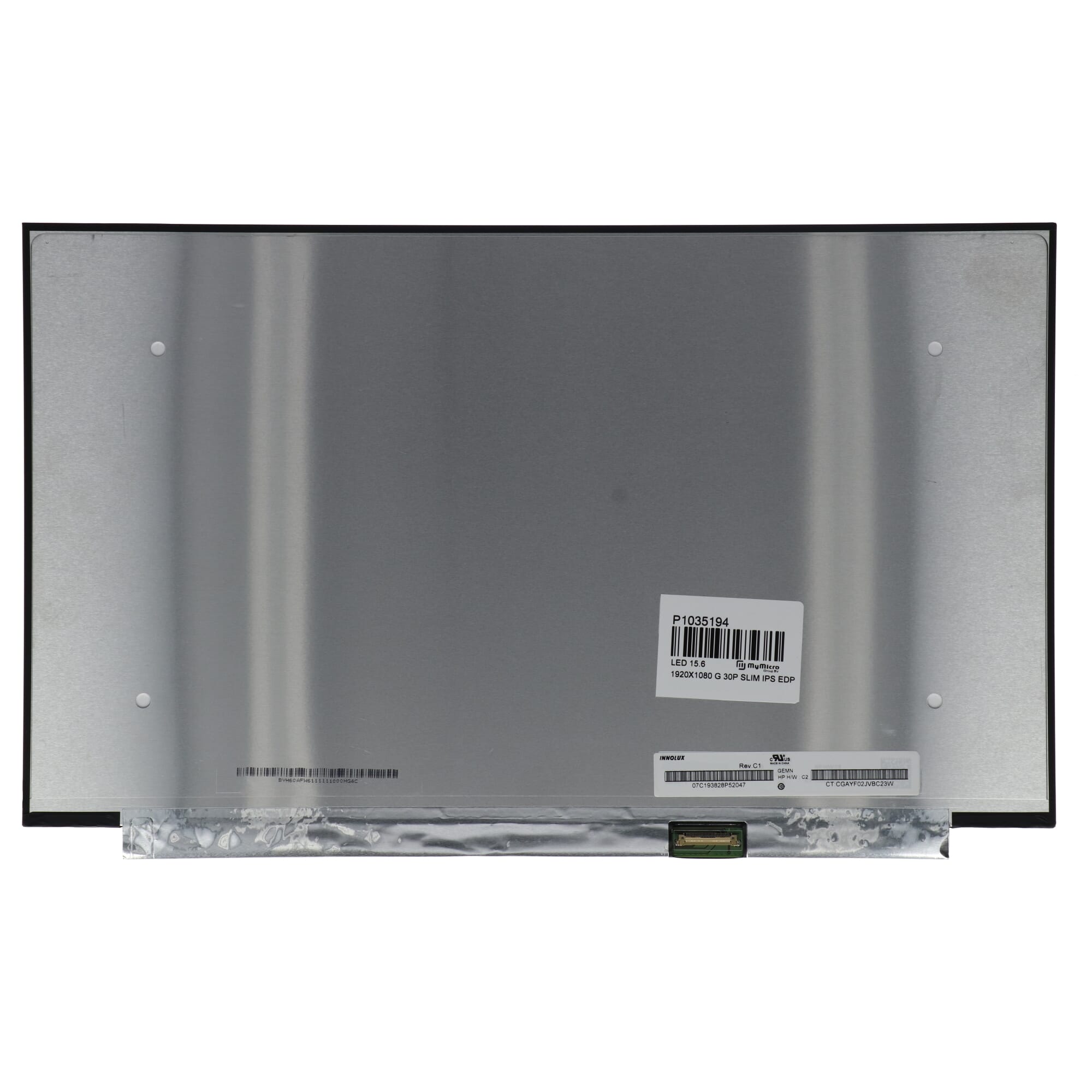 15.6 inch lcd scherm 1920x1080 glans 30pin edp, ips