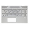 Ty hp laptop toetsenbord qwer us + top cover - zilver