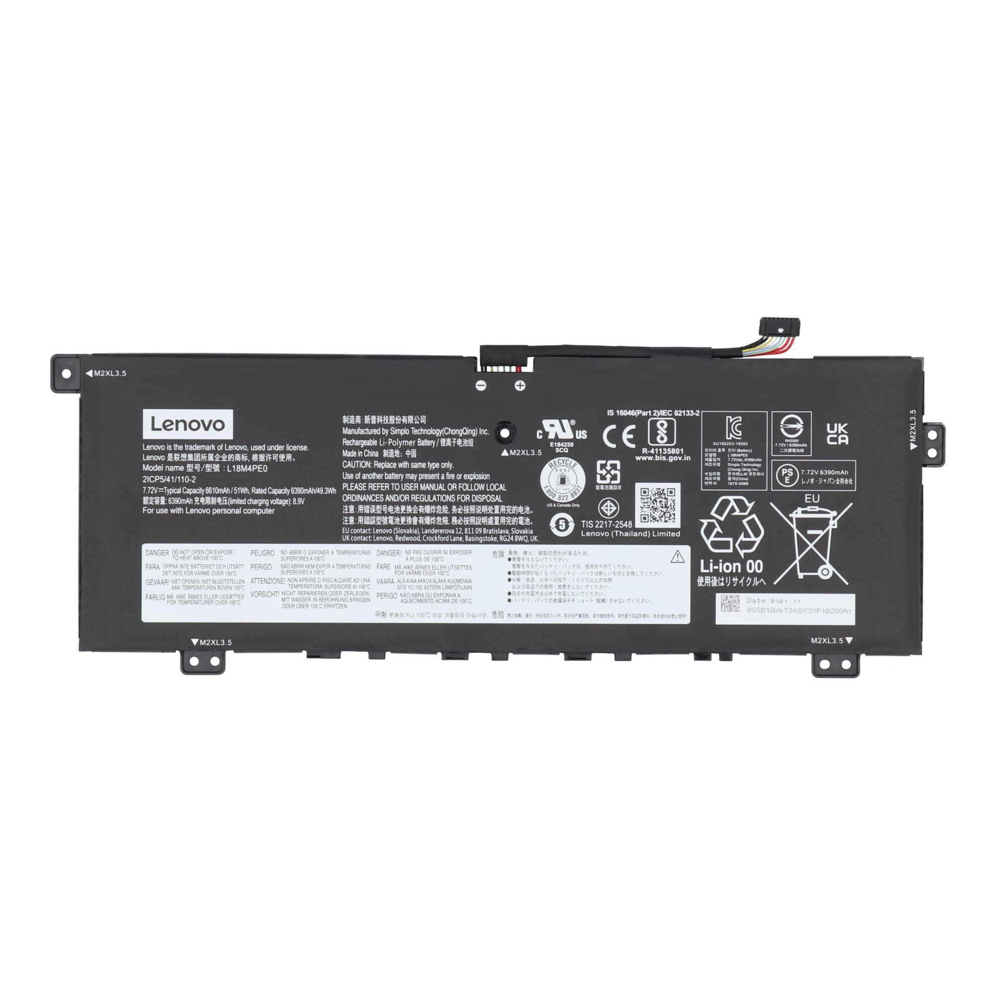 Lenovo laptop accu 6390 mah