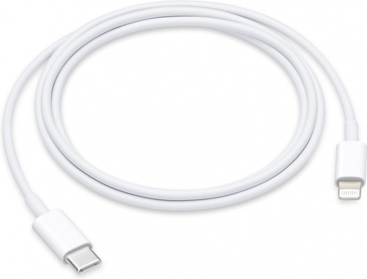Enzo apple apple usb-c - lightning laadkabel 1m wit - 9540070