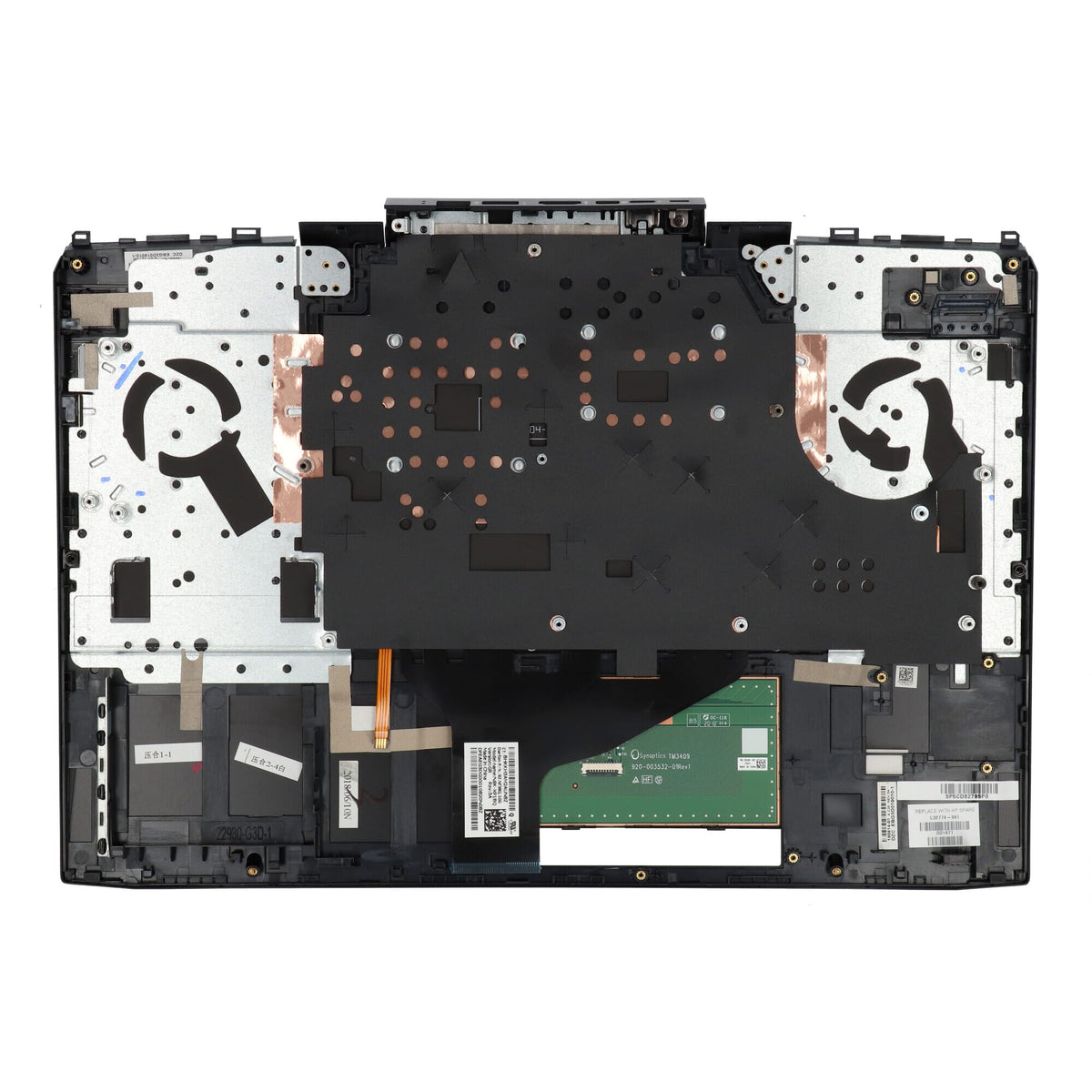 Hp laptop toetsenbord qwertz de + top cover, backlight