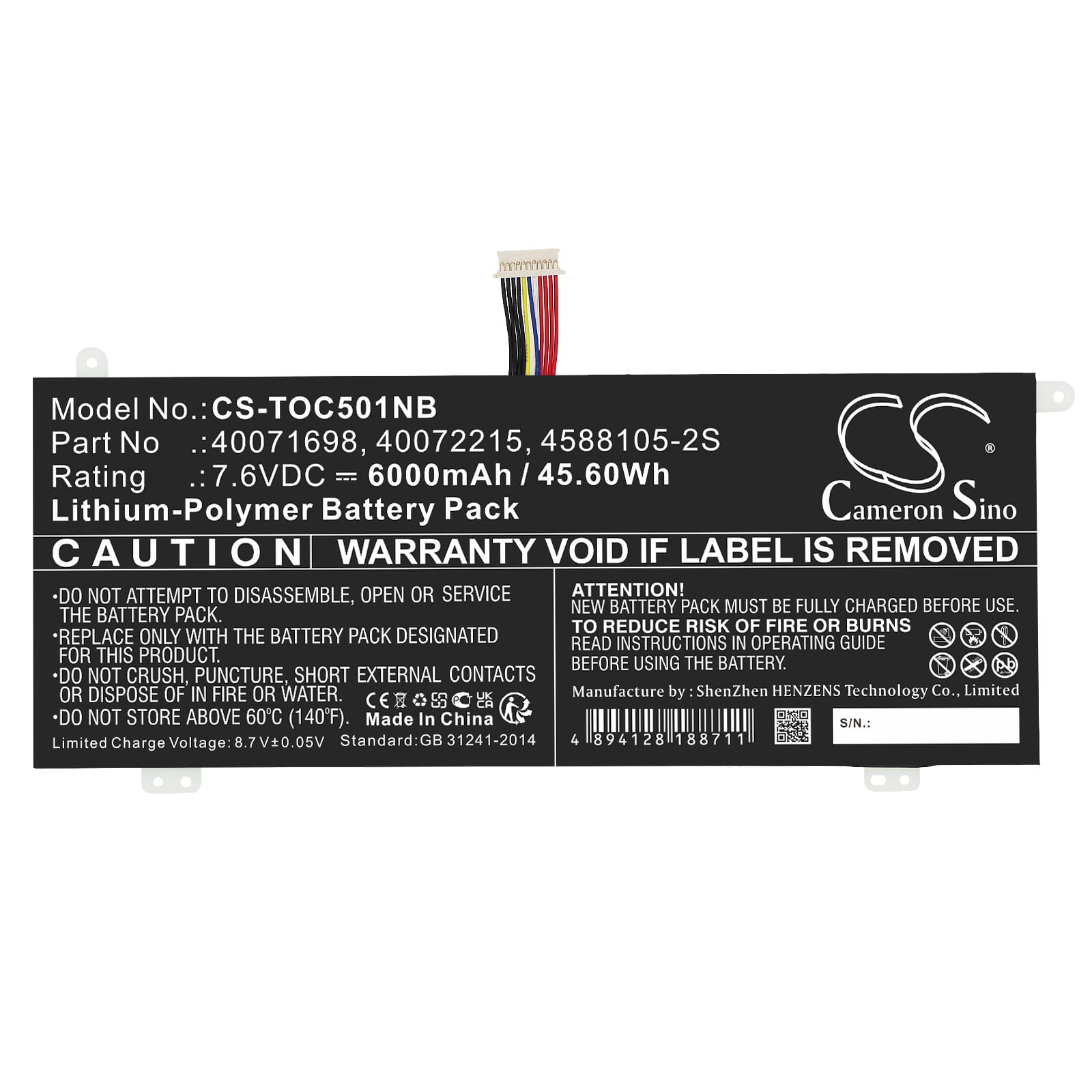 Standard-Laptop-Akku 6000 mAh