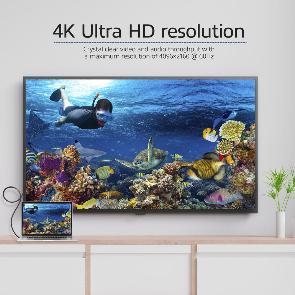 Usb-c naar hdmi kabel act zwart ac7315