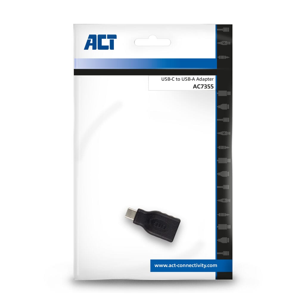 Usb-c-adapter act zwart ac7355