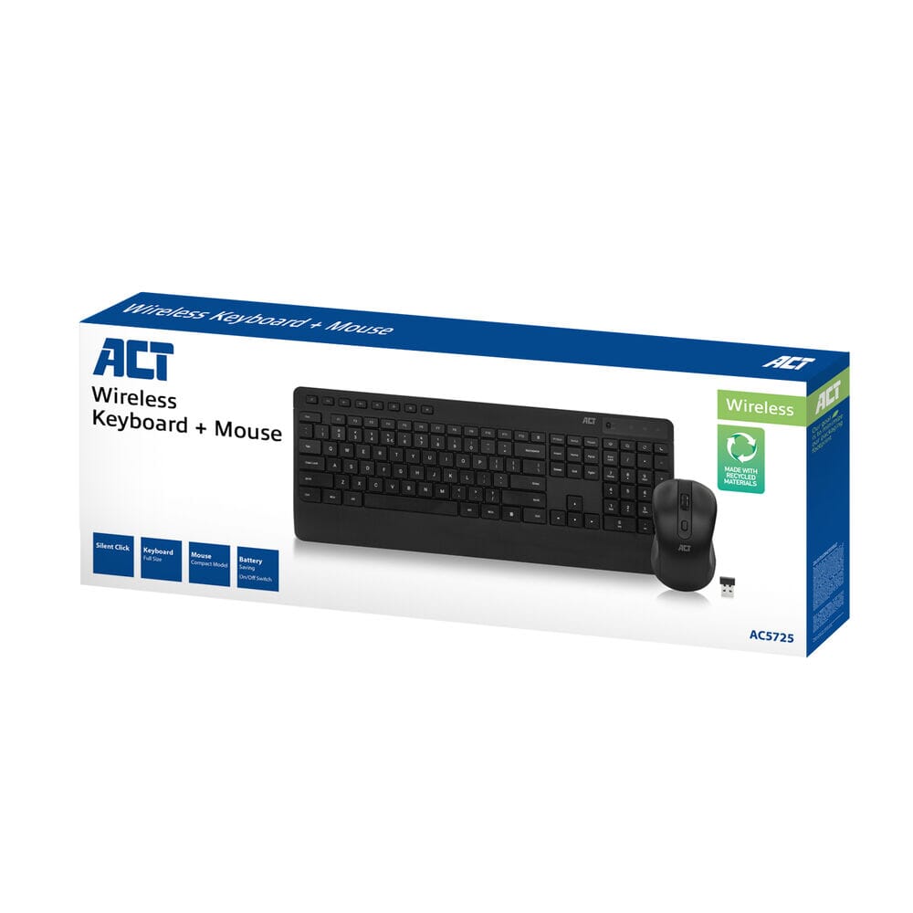 Act Cable Loss Tastatur- und Mauspaket (QWERTZ)