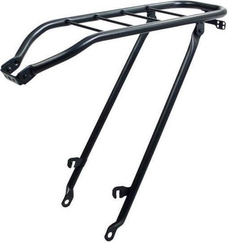 Gepäckträger hinten, 28 Zoll, Aldo 50 cm, matt schwarz, 6 mm