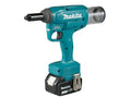 Makita klinknagelmachine 18v drv150rfj20 kn 2x3,0ah 2,4 - 4,8mm