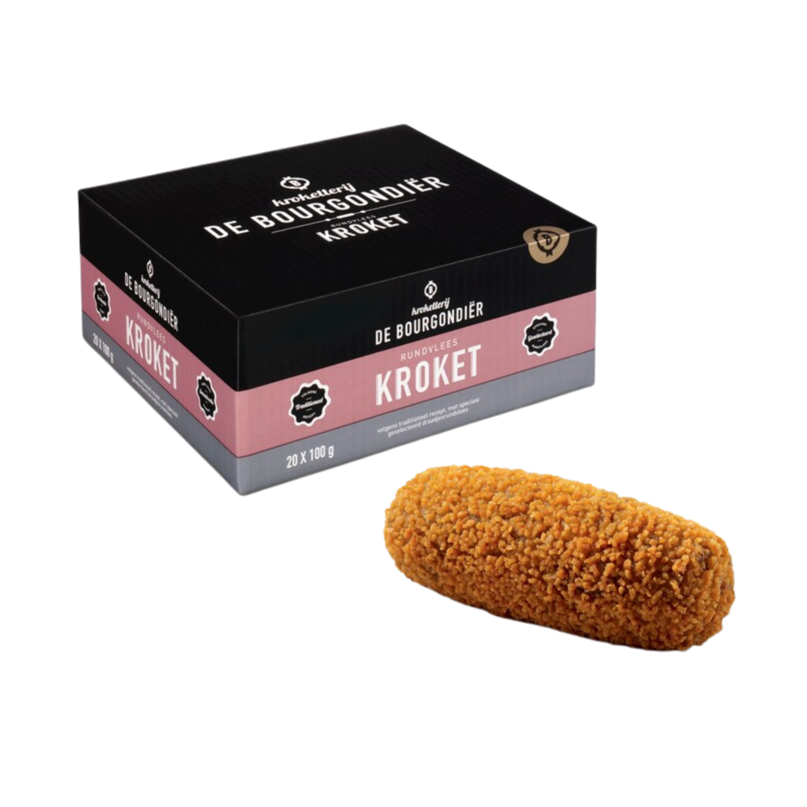 De bourgondier rundvleeskroket (20x100 gram)