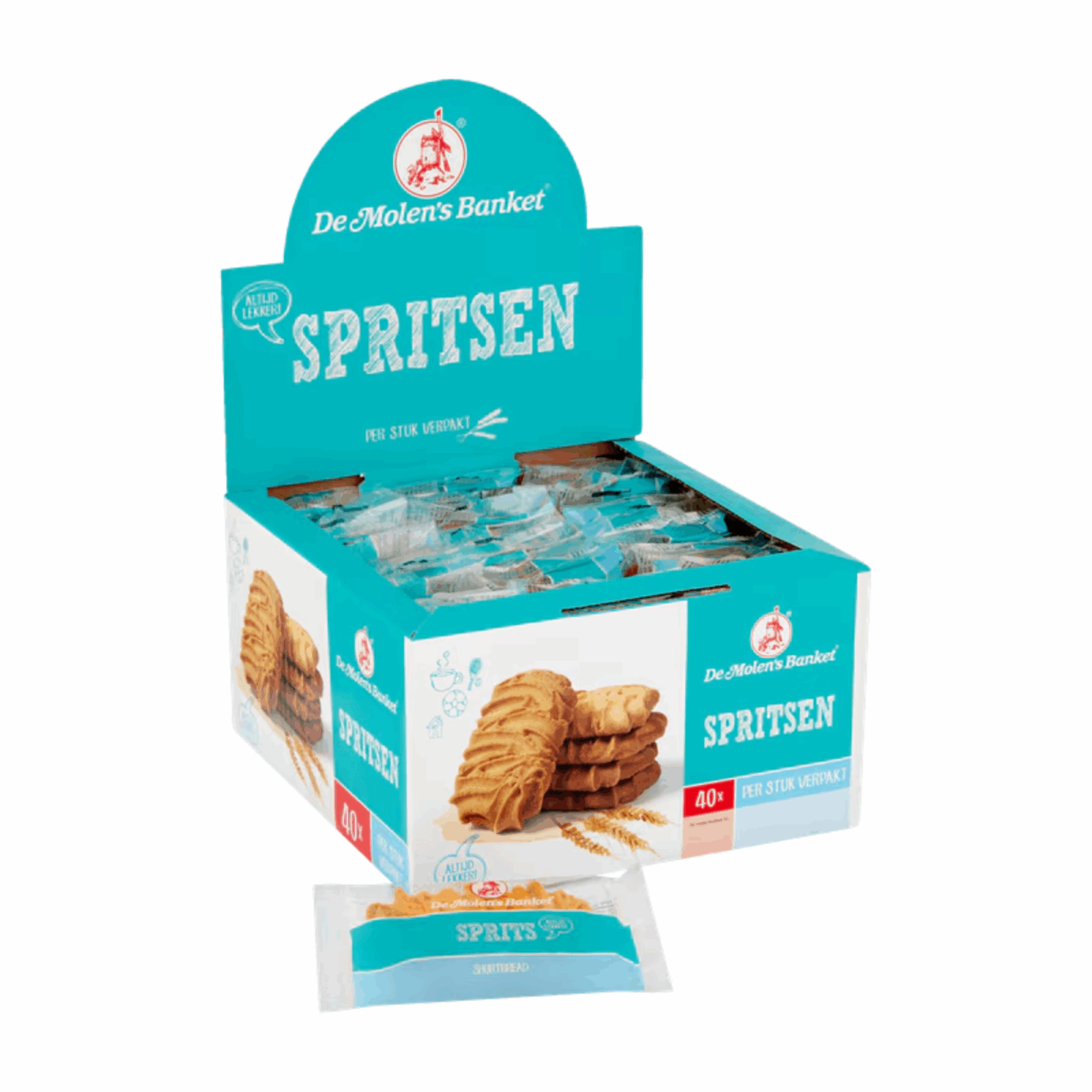 De molen spritsstukken verpakt (40 stuks)