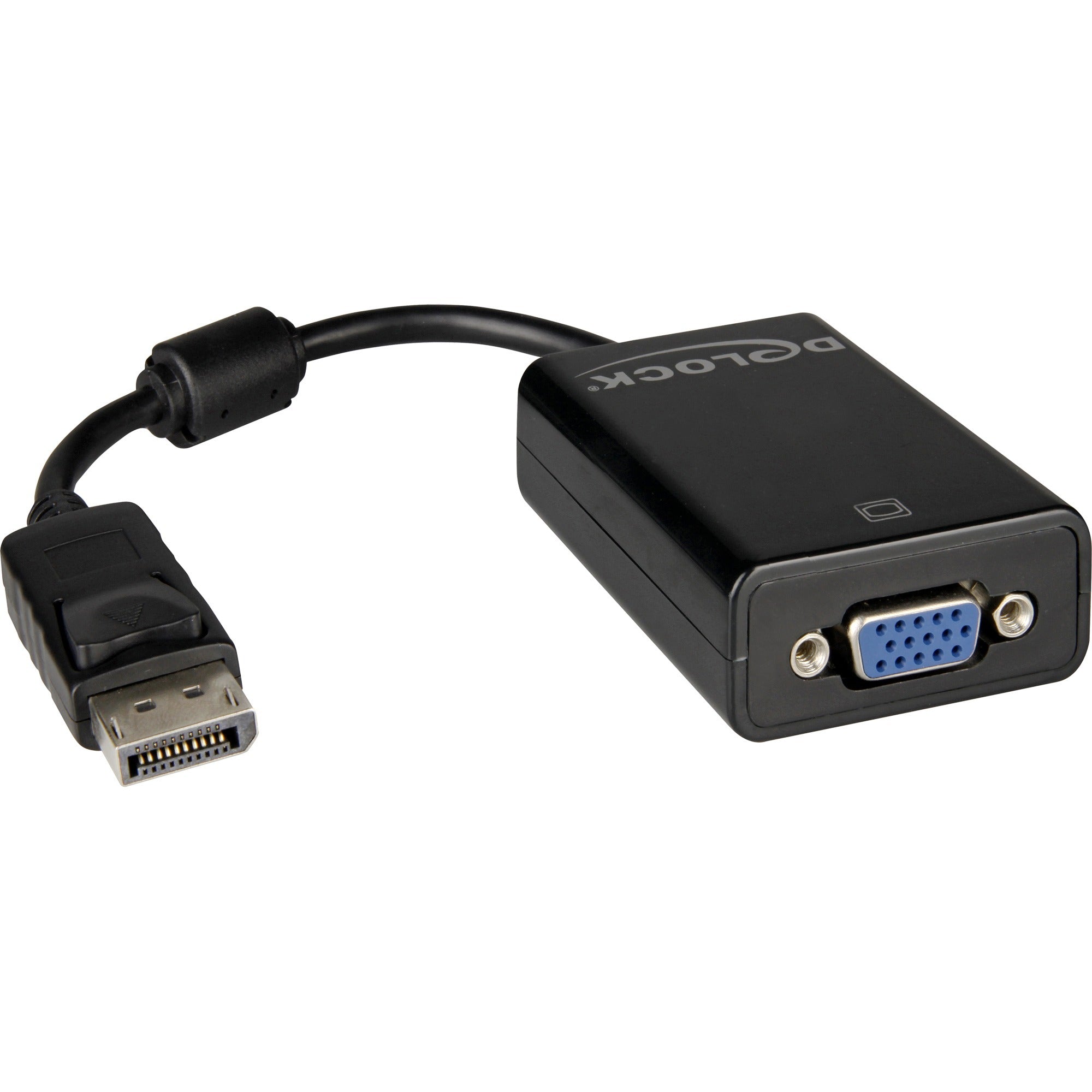 Delock adapter displayport 1.1 > vga (zwart)