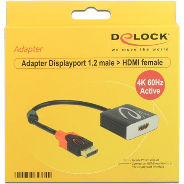 DeLOCK Adapter DisplayPort 1.2 > HDMI 4K 60 Hz Aktiv