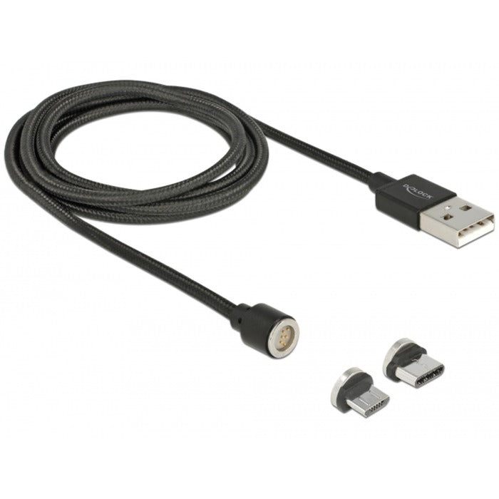 DeLOCK Magnetisches USB-Daten- und Ladekabelset für Micro-USB