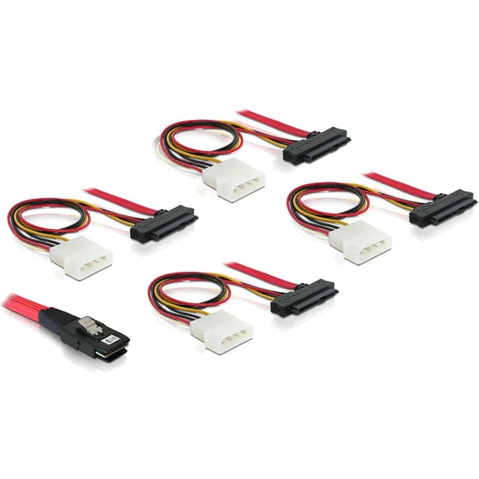 DeLOCK Mini SAS SFF-8087 > 4 x SAS SFF-8482 + Strom