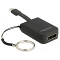 Delock usb-c > displayport adapter sleutelhanger (zwart, 4k 60hz)