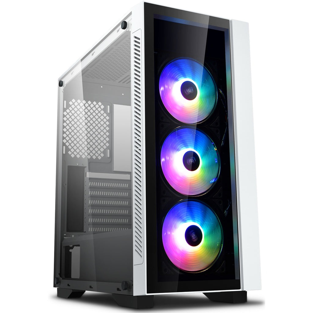 Deepcool matrexx 55 v3 add-rgb 3f midi tower behuizing (wit | 3x usb-a | rgb)