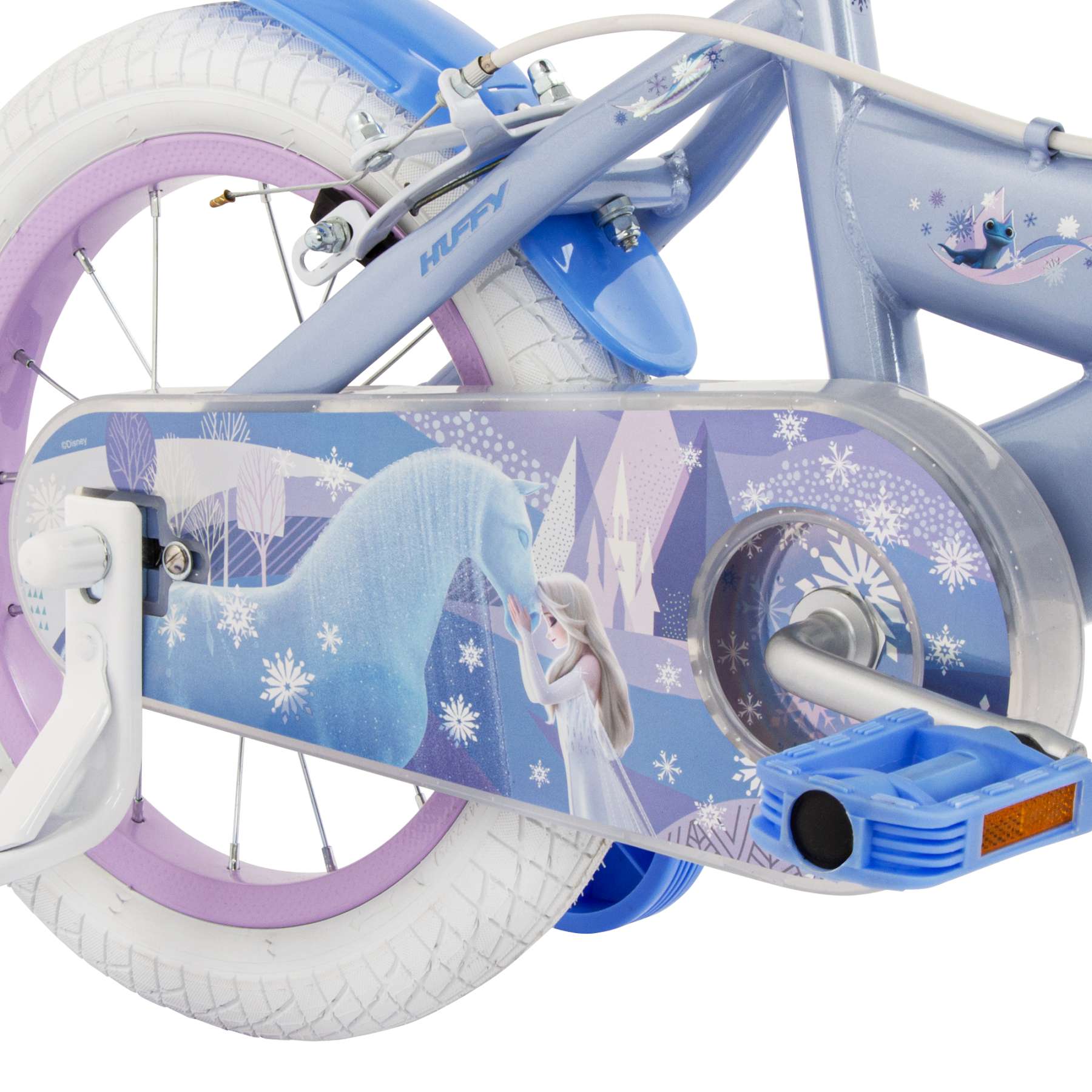 Disney die eiskönigin disney frozen 2 kinderfiets - meisjes - 14 inch - blauw paars - twee handremmen