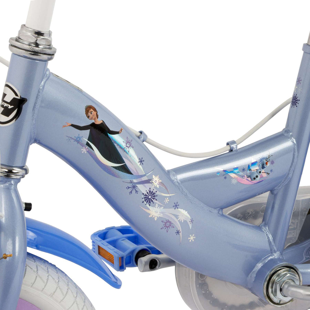 Disney die eiskönigin disney frozen 2 kinderfiets - meisjes - 14 inch - blauw paars - twee handremmen