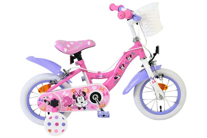 Disney Minnie ist die Beste aller Zeiten! Kinderfahrrad – Mädchen – 12 Zoll – Rosa – mit zwei Handbremsen