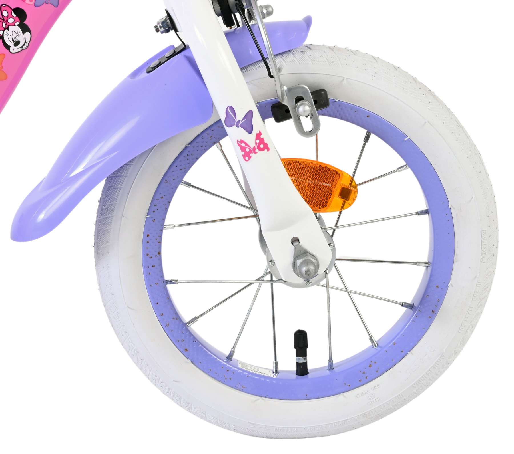 Disney Minnie ist die Beste aller Zeiten! Kinderfahrrad – Mädchen – 12 Zoll – Rosa – mit zwei Handbremsen