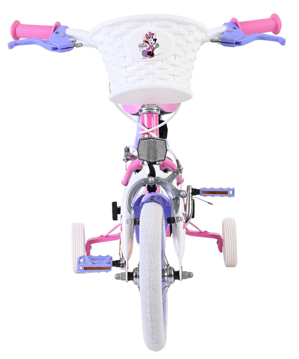 Disney Minnie ist die Beste aller Zeiten! Kinderfahrrad – Mädchen – 12 Zoll – Rosa – mit zwei Handbremsen