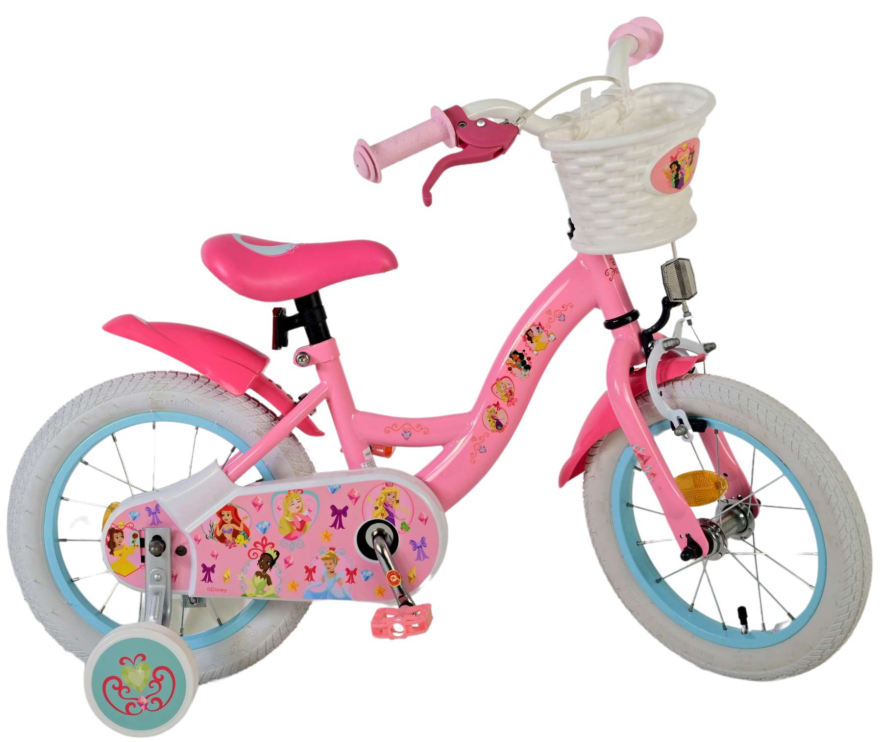 Disney Princess Kinderfahrrad – Mädchen – 14 Zoll – Rosa