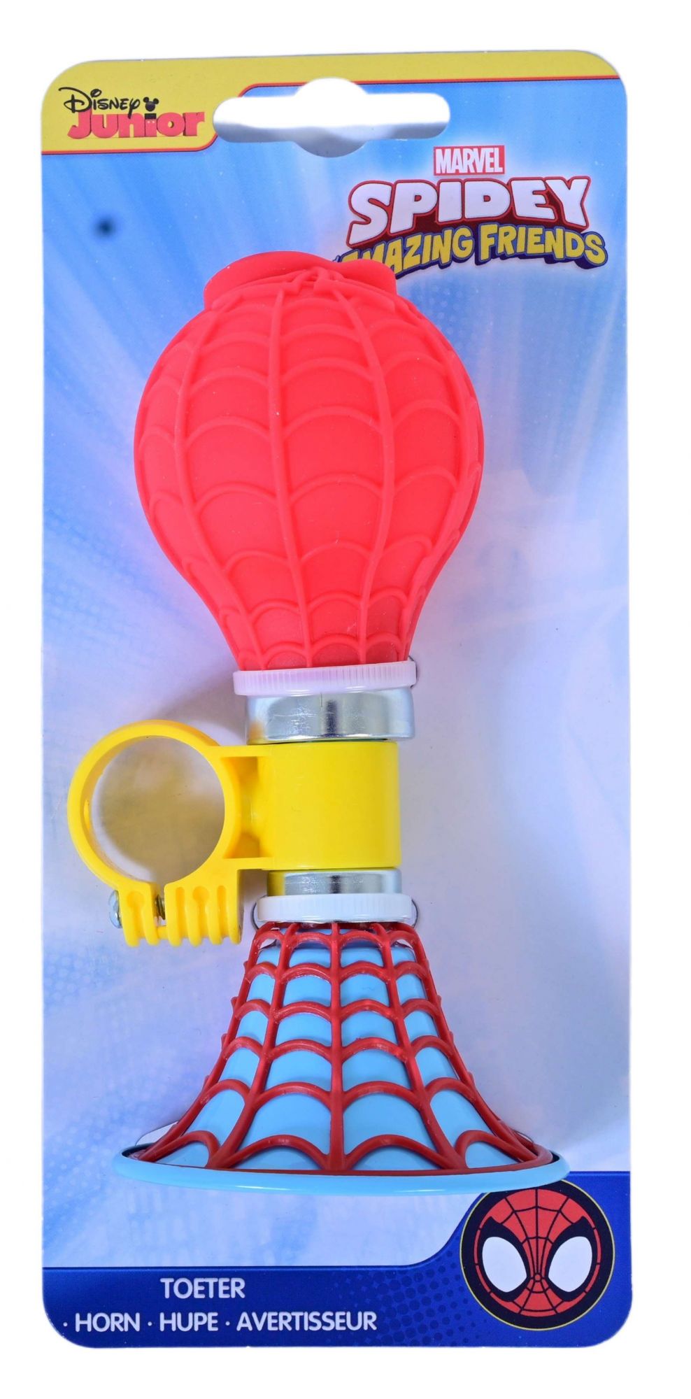 Volare spidey and his amazing friends fietstoeter - jongens - rood blauw geel