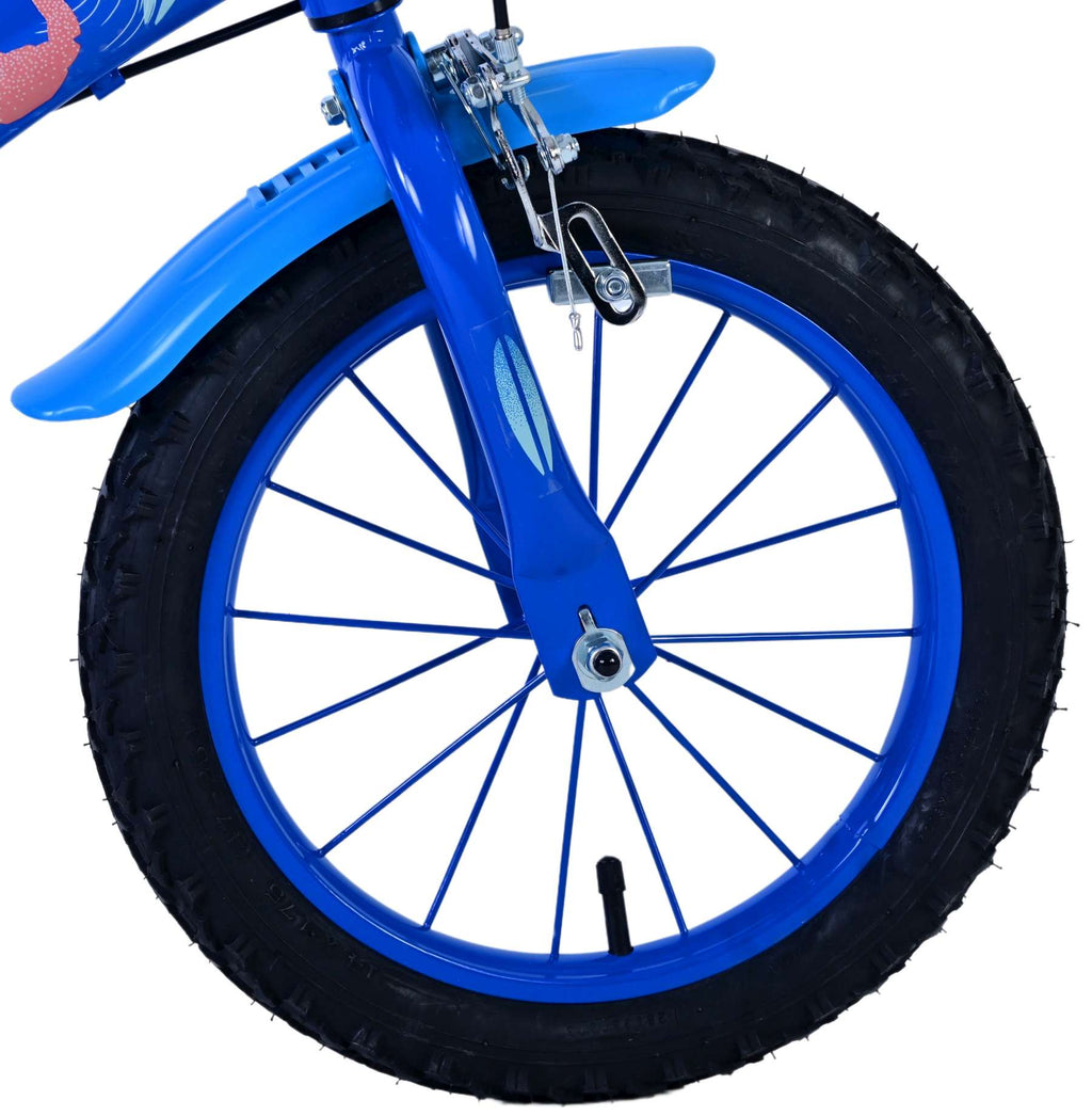 Stitch Stitch Kinderfiets Jongens 14 inch Blauw Twee handremmen