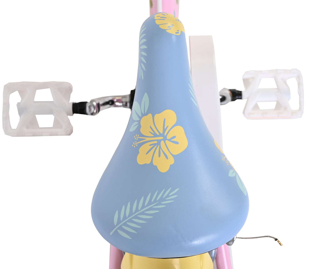 Stich disney stitch kinderfiets - meisjes - 12 inch - twee handremmen - roze