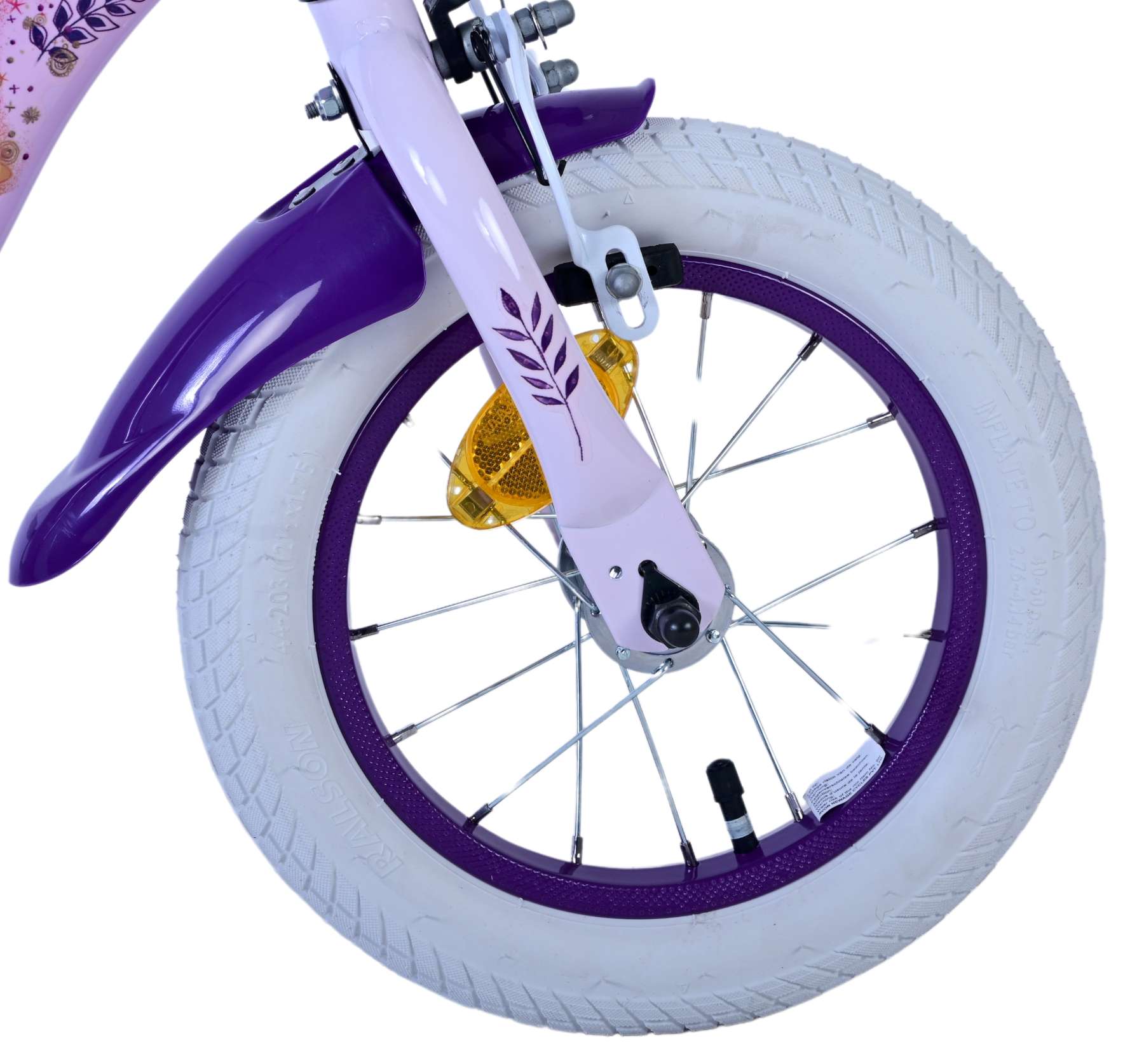 Volare disney wish kinderfiets - meisjes - 12 inch - paars