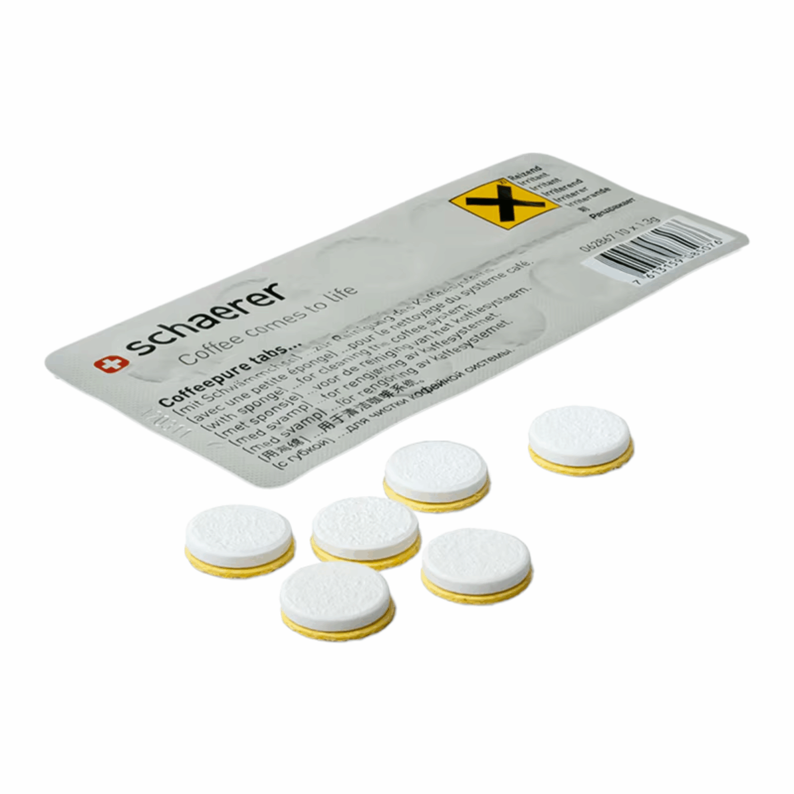 Douwe egberts schoonmaaktablet shaerer incl spons (10 stuks)