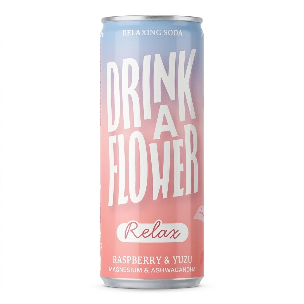 Drink a flower relax raspberry yuzu (12x 25cl)