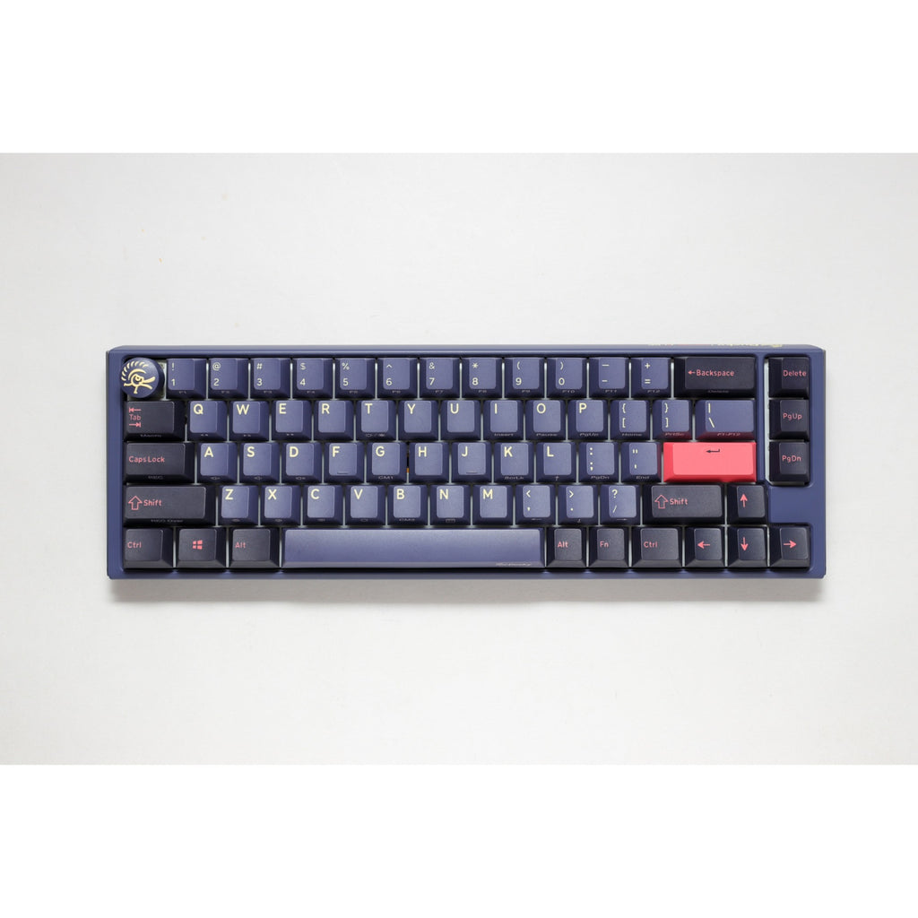 Ducky one 3 cosmic blue sf, toetsenbord (donkerblauw, us lay-out, cherry mx brown, rgb led, double-shot pbt, hot-swappable, quack mechanics, 65%)
