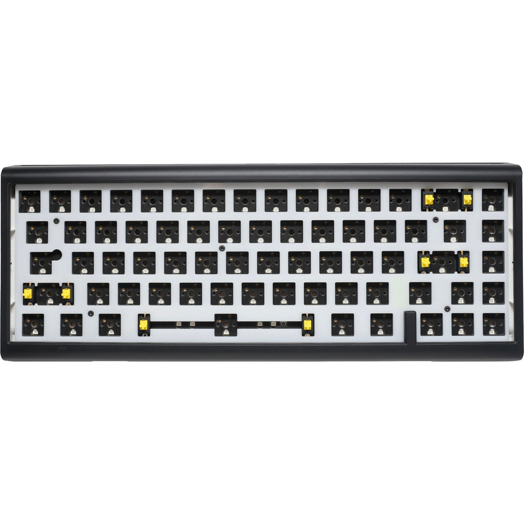 Ducky projectd tinker 65 met qmk via, toetsenbord (zwart wit, us lay-out, barebone. rgb led, hot-swappable, gasket mount, 65%)