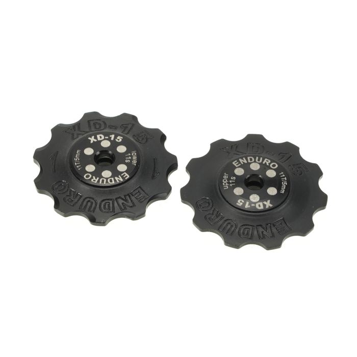 Enduro bearings derailleur pulleys - xd-15 - shimano - 11 speed - black