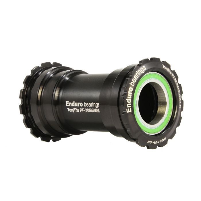 Enduro bearings torqtite bottom bracket - bb386 to gxp - a c ss - black