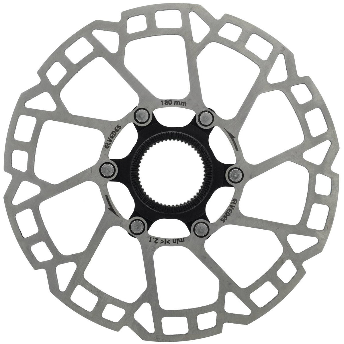 Elvedes Bremsscheibe mit Zentralverschluss ø180mm T=2,3mm