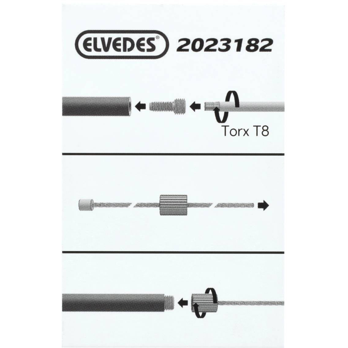 Elvedes verbindingsset binnen- naar buitenkabel