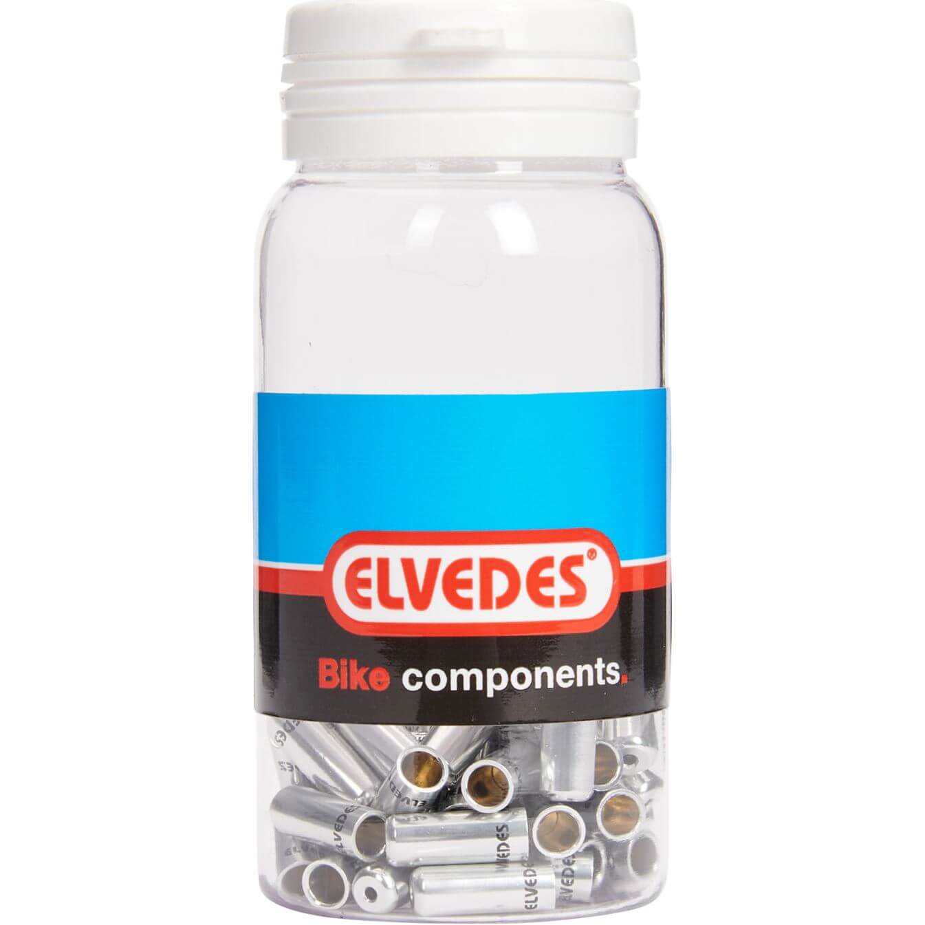 Elvedes Kabelhülse 4,2 mm Dichtung Aluminium Silber (50 Stück)