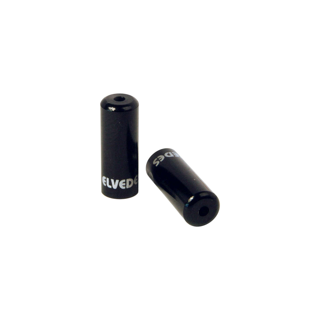 Elvedes Kabelhülse 4,2 mm Dichtung Aluminium schwarz (50 Stück)