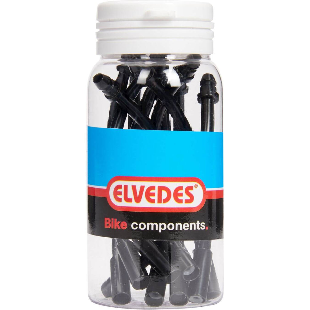 Elvedes v-brake bocht 90gr 5,0mm rvs zwart (10)