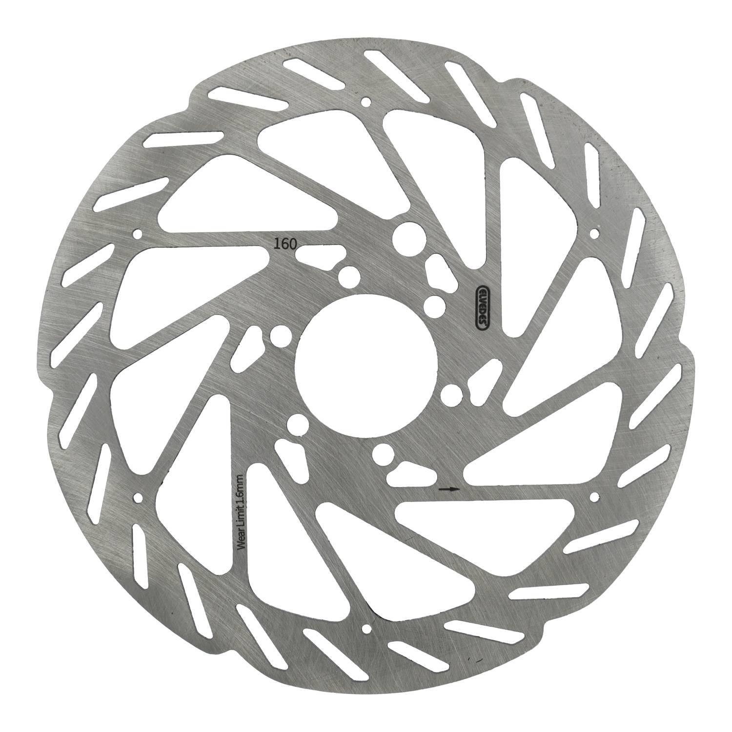 Elvedes remschijf rvs 6-bouts 160mm met sensor magneet