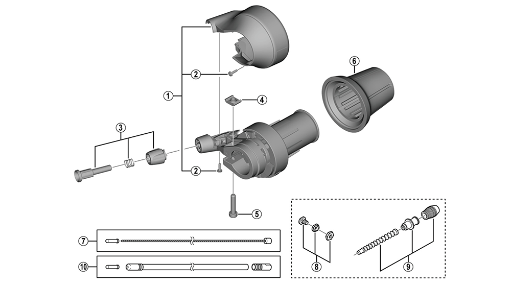 Shimano nexus 5 draaiversteller c7000-5