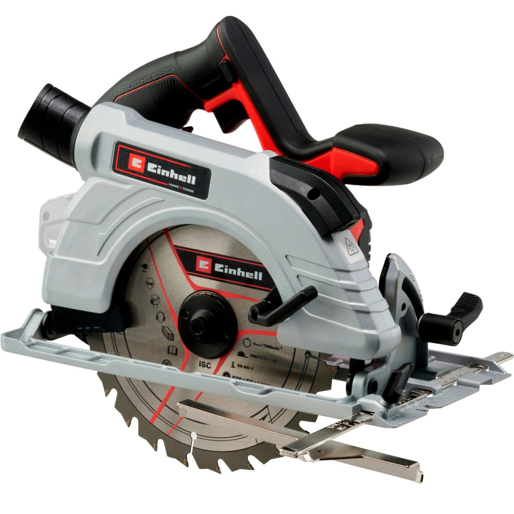 Einhell accu handcirkelzaag te-cs 18 190 li bl - solo (rood zwart, accu en oplader niet inbegrepen)